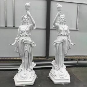 Torch Goddess Sculpture