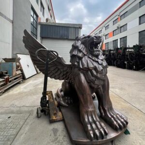 Winged Lion Sculpture