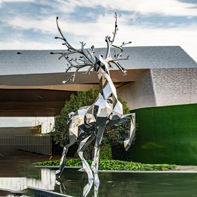 Mirror-Deer-Sculpture Mirror-Deer-Sculpture